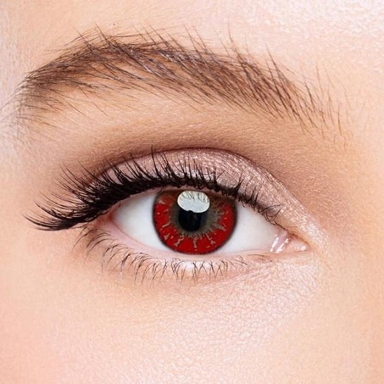 KateEye® Akashi Seijuro Red Hazel Colored Contact Lenses