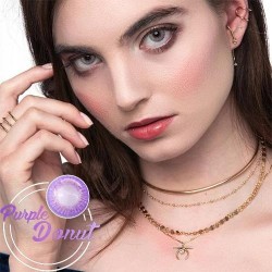 KateEye® Donut Purple Colored Contact Lenses KateEye® Donut Purple Colored Contact Lenses