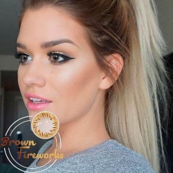 KateEye® Fireworks Brown Colored Contact Lenses KateEye® Fireworks Brown Colored Contact Lenses