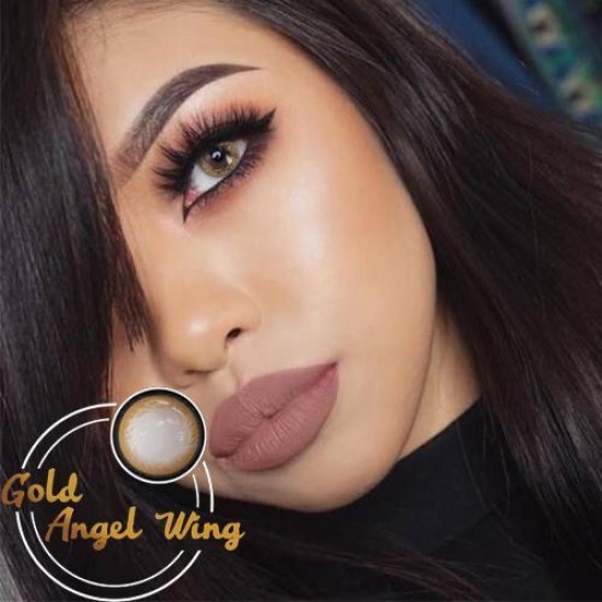 KateEye® Gold Angel Wing Colored Contact Lenses