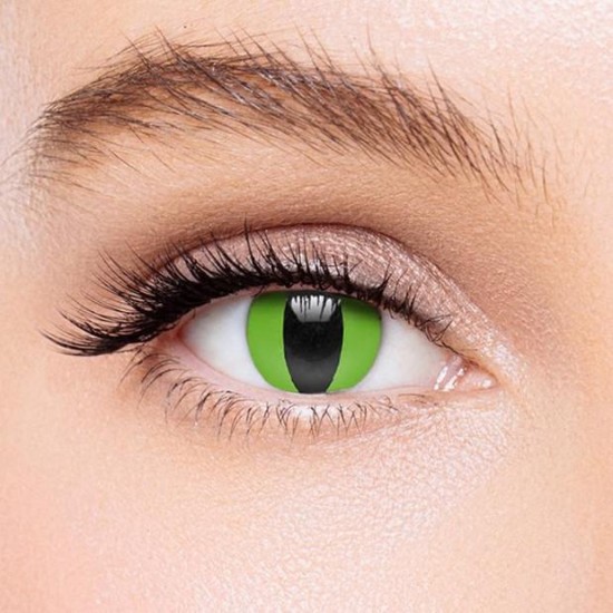 KateEye® Green Reptile Colored Prescription Contact Lenses