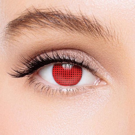 KateEye® Red Mesh Colored Contact Lenses