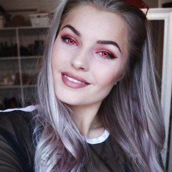KateEye® Red Angelic Vampire Colored Contact Lenses KateEye® Red Angelic Vampire Colored Contact Lenses