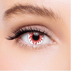 KateEye® White Red Reaper Colored Prescription Contact Lenses