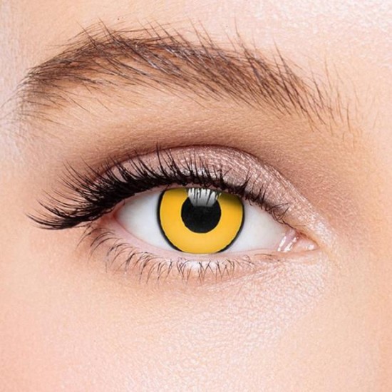 KateEye® Yellow Mad Hatter Colored Contact Lenses